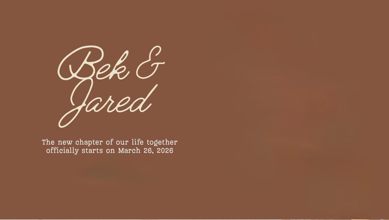 Wedding Home Page Template